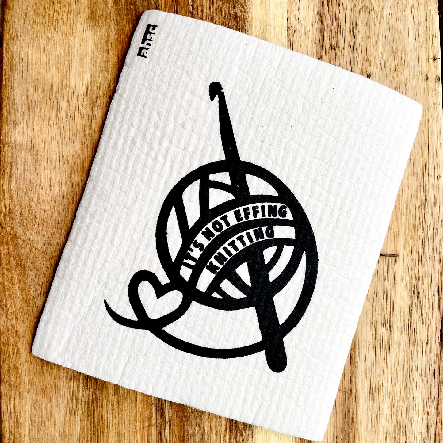 It's Not Effing Knitting Printed Eco Cloth