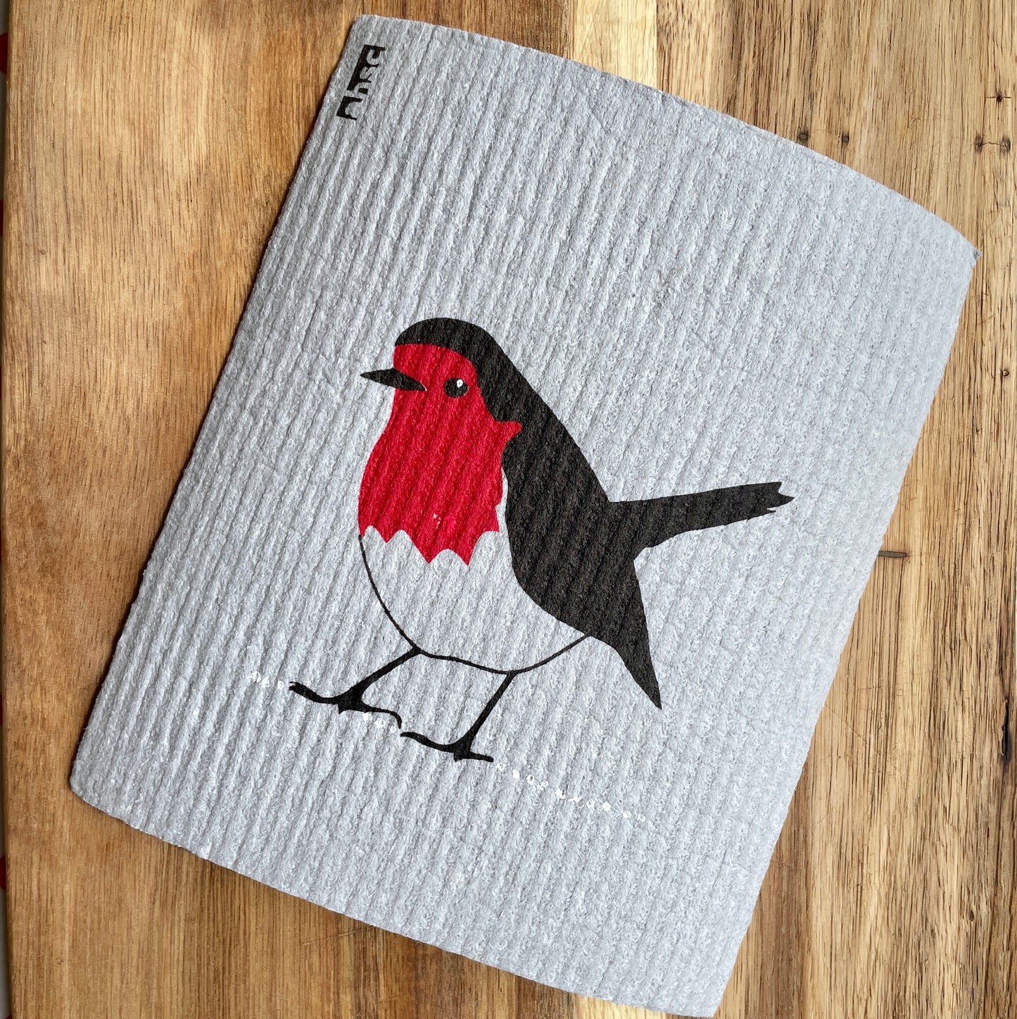 Robin Redbreast Printed Eco Cloth