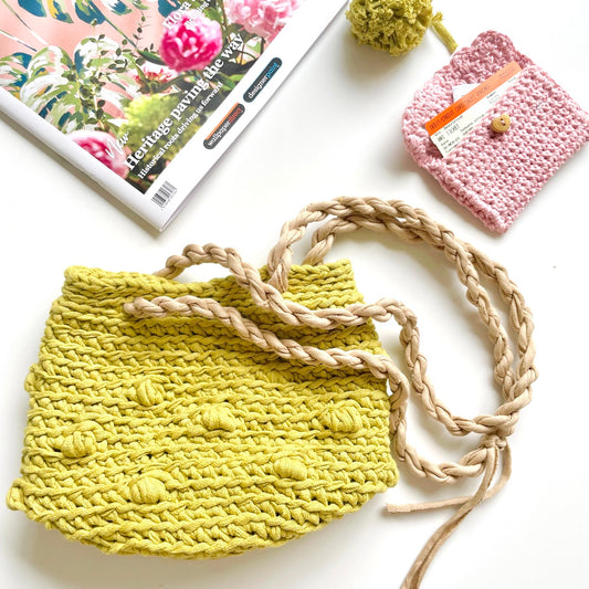 Bobble Basket Bag Crochet Kit
