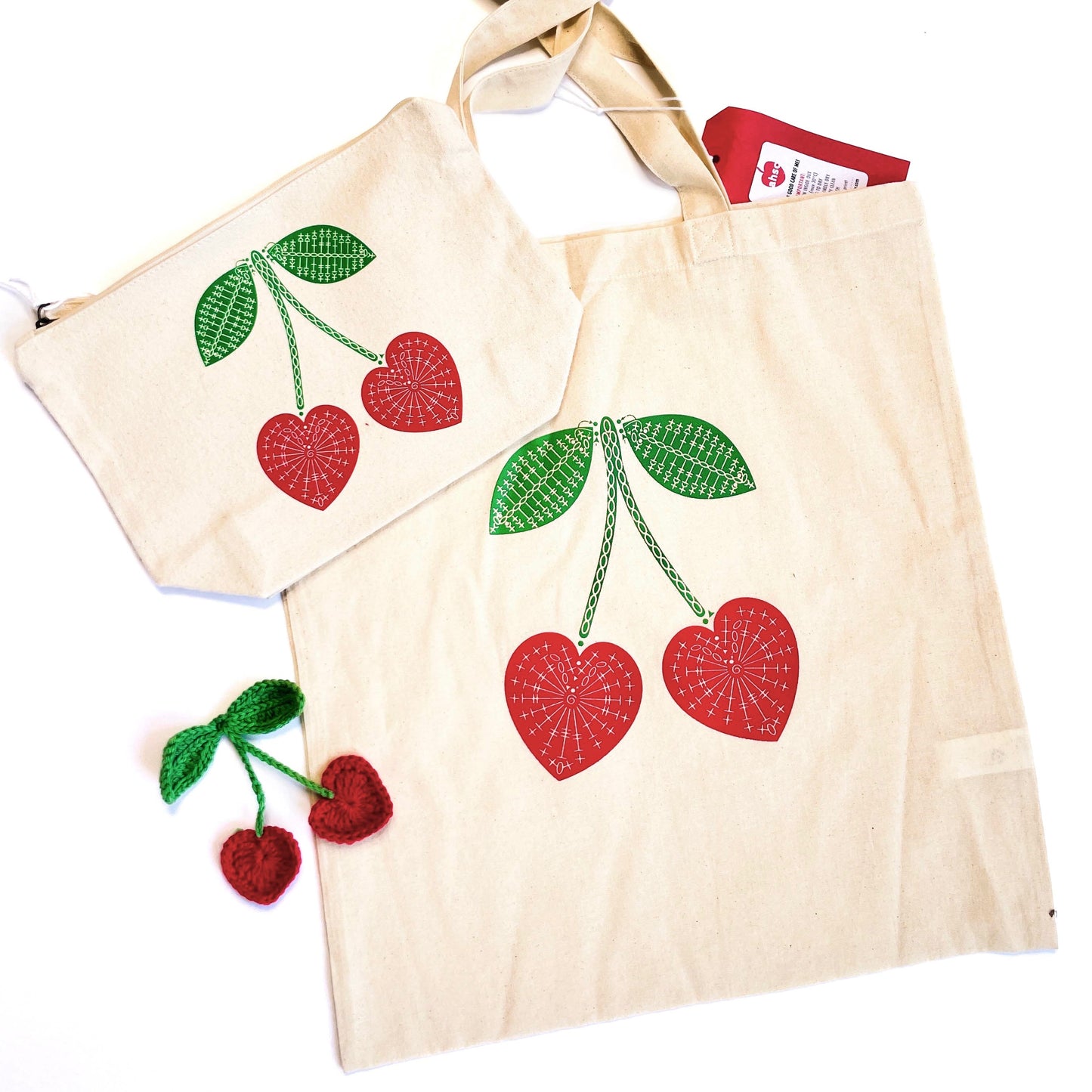 Cherry Crochet Chart Totes