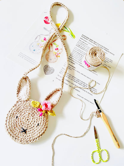 Blossom Bunny Mini Bag Crochet Pattern (PDF Download: GPSR Ready)