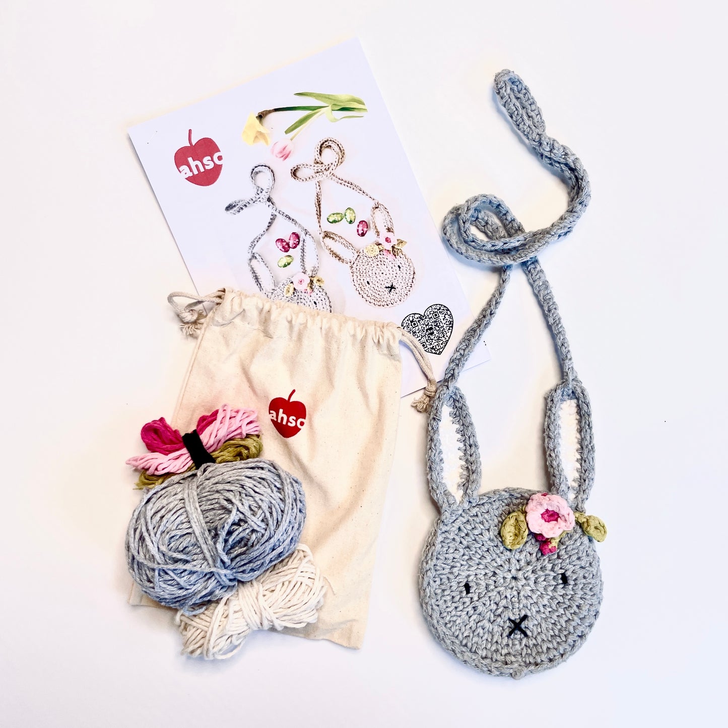 Blossom Bunny Mini Bag Crochet Kit