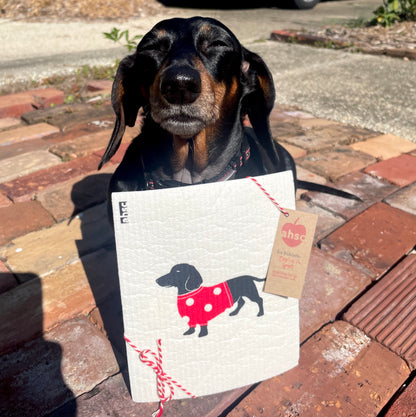 Bea the Dachshund - Dog Printed Eco Cloth