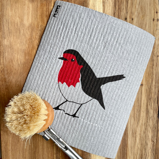 Robin Redbreast Printed Eco Cloth