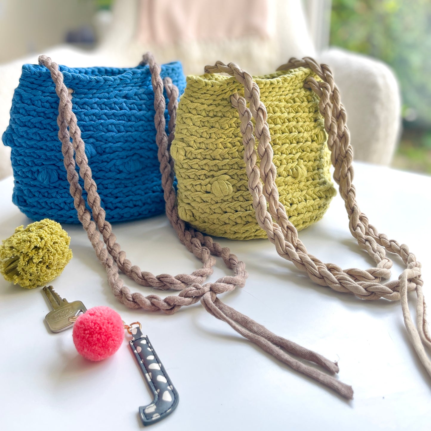 Bobble Basket Bag Crochet Pattern