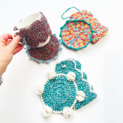 Winter Cosy Mug Wrap and Coaster Pattern (PDF Download: GPSR Ready)