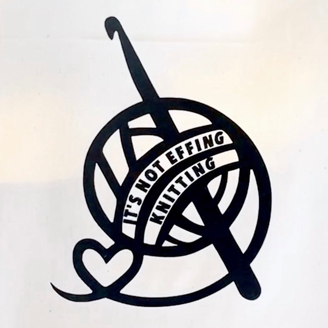 It's Not Effing Knitting Tote Bag